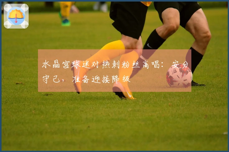 水晶宫球迷对热刺粉丝高唱：安分守己，准备迎接降级